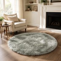 Tapis d'appoint moderne et douillet en fausse fourrure à poils longs, écologique et doux, pour chambre, chambre d'enfant, salle de jeux, canapé et salon