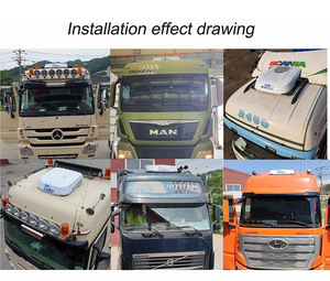 Nuevo aire acondicionado para techo de vehículos de 12V 24V para cabinas de camiones y furgonetas ligeras y medianas para camiones y furgonetas - Product Image 5