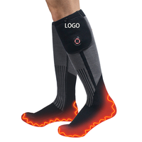 Mise à niveau personnalisée 5000mAh rechargeable alimenté par batterie App télécommande 5V chauffage extérieur hommes décontracté ski hiver chasse chaussettes corps
