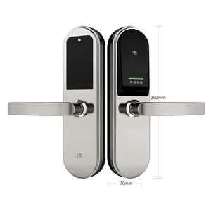 New Fashion Smart Rfid Hotel Lock System Rf Card Electronic Door Handle Lock Smart Hotel Door Lock System Price