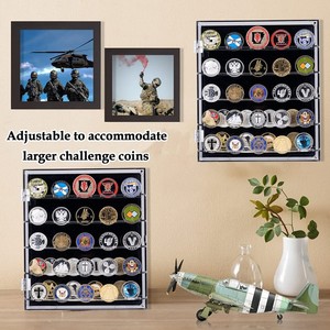 Hiện đại Acrylic quân xu chủ hiển thị trường hợp có thể tháo rời Kệ từ cửa đánh bóng bề mặt cho thách thức đồng xu hiển thị - Product Image 6