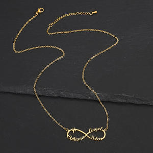 Collar con Nombre en Letras Inglesas de Acero Inoxidable Personalizado, Joyería de Acero Titanio en 8 Estilos para <span class=keywords><strong>Mujer</strong></span>, Gran Venta - Product Image 5