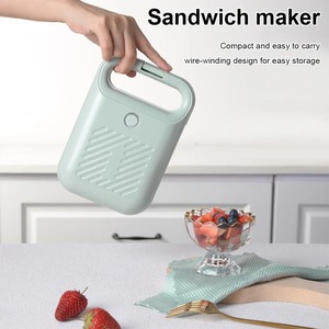 Machine à petit-déjeuner multifonctionnelle, grille-pain à double face avec poignée, gril électrique pour sandwichs, machine à griller le pain - Product Image 5