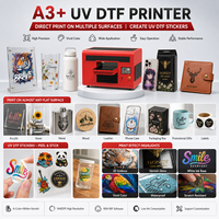 Impresora UV de Cama Plana 3360, Máquina de Transferencia de Calor Directa a Película, Compatible con Rollos y Hojas de Película PET, Circulación de Tinta Blanca