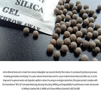 Sachets de dessiccant minéral actif 1-5g, absorption rapide de l'humidité industrielle, approvisionnement direct