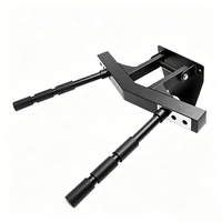 Barres parallèles en acier à largeur réglable, durables, pliables à 90°, barres de dips antidérapantes, accessoires pour barres de traction et rack de squat pour la remise en forme à domicile