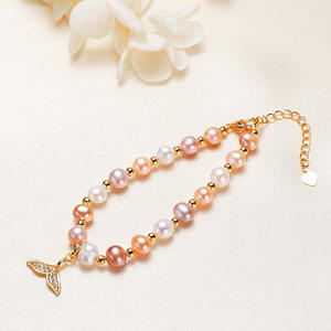 Bracelet en perles d'eau douce véritables de 5 mm fait à la main, bijoux de montagne et de lac de Zhuji, charme de mode haut de gamme pour femmes, vente en gros - Product Image 3