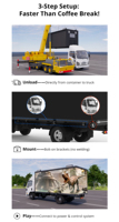 Écran LED d'Affichage Vidéo Mobile 3D Canbest Extérieur pour Publicité Digitale, Boîte de Camion, Mur Vidéo, Panneau d'Affichage, Panneau Publicitaire Pick-up