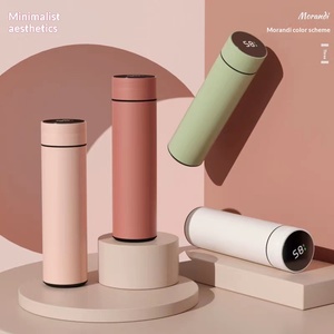 <span class=keywords><strong>Mug</strong></span> isotherme intelligent en acier inoxydable 316 avec infuseur à thé, palette de couleurs Morandi, coffret cadeau, design minimaliste moderne - Product Image 3