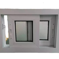 Profilés de fenêtres en PVC/UPVC de la série 80 coulissante, extrudés en usine