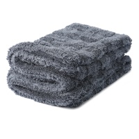 Chiffon en microfibre 1300 GSM, grand format 60x40 cm, pour le nettoyage et le séchage de voiture, à poils torsadés, sans peluches