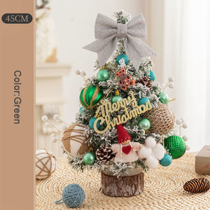 60cm Decor <b>Christmas</b> <b>Tree</b> 24inch <b>Table</b> <b>Christmas</b> <b>Tree</b> Set with Bow Tie Ball Pine Cone Glitter Ball Artificial Mini Xmas <b>Tree</b> - Product Image 5