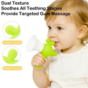 Trompette musicale Montessori sans BPA pour bébé, jouet de dentition, instruments de <span class=keywords><strong>musique</strong></span> portatifs, 0-24 mois - Product Image 3