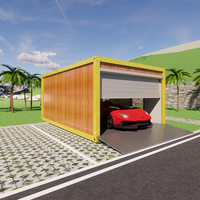 Conteneur de maison préfabriquée en panneaux sandwich d'acier mobiles sur mesure, avec un design moderne pour climat froid