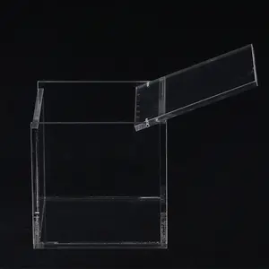 Customized Modern Custom Acrylic Display Case Transparent Plexiglass Box With Sliding Lid