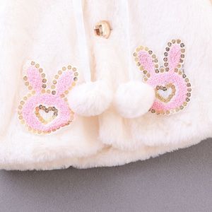 Vêtements d'hiver pour bébés, vêtements pour enfants, manteaux pour filles avec des motifs de lapins et des paillettes, disponibles en ligne - Product Image 6