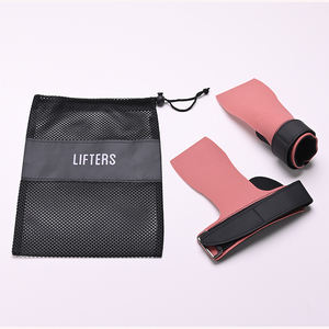 Protège-paume anti-déchirure pour la gymnastique, le CrossFit et les tractions, avec texture écorce, et ensemble de poignets de maintien en maille - Product Image 3