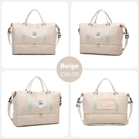 Sac de voyage personnalisé promotionnel avec logo, sac de week-end imperméable, grande capacité, sac de sport pour la salle de sport