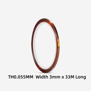 Cinta de Poliimida PI, Antiestática, para Alta Temperatura, Cinta Dorada para Contactos, Ancho de 5-50 mm, Adhesivo Sin Residuos, Aislamiento para PCB/Baterías de Litio, Color Ámbar - Product Image 6