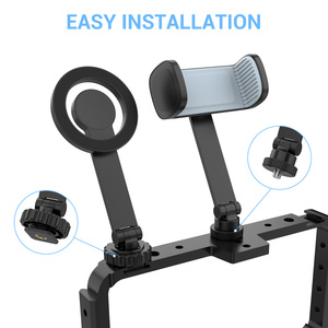 Élargir Étanche Magnétique Mobile Téléphone <span class=keywords><strong>Action</strong></span> Caméra Montage En Alliage De Zinc Accessoires Forte Adsorption <span class=keywords><strong>Bureau</strong></span> Portable Robuste - Product Image 3