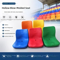 Sièges de tribune rétractables pour stades extérieurs, chaises de gradins creuses en métal moulé par soufflage pour terrains de football et sports scolaires