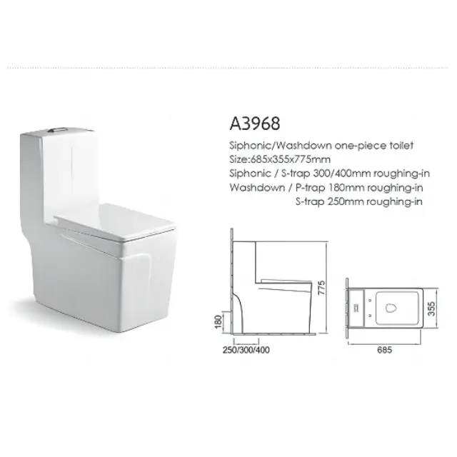 SKM 1 Piece Toilet Bowl Luxury Ware China High Men Release Accessories Modern Bathroom Manufacturer Bowl Boy Pot Brand Toilet