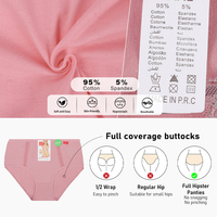 Soldes Douzaine Taille Plus XXXL Femme Ropa Interior De Mujer Culottes en Dentelle Unies Pyjama Coton Complètes Slips Blanc Rose Sous-vêtements