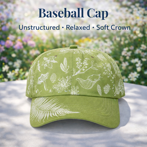 Gorras Tipo Dad Hat, Corona Suave Sin Estructura, Estampado Floral Botánico, Gorras Dad Hat con Logotipo Personalizado, Ropa Urbana de Algodón - Product Image 1