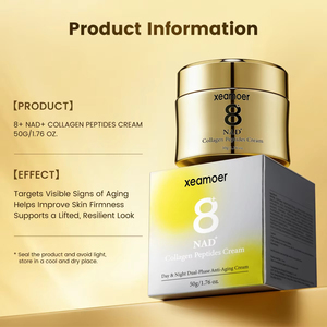 Crème Visage OEM ODM Légère Non Grasse Lisse les Rides Fines Rafraîchit l'Apparence Fatiguée pour Temps Humide Éclaircit les Yeux et Atténue les Cernes - Product Image 1