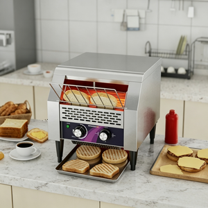 Tostadora Comercial de Acero Inoxidable, Tostadora Eléctrica Continua para Pan, para Hoteles, Cafeterías, Restaurantes, <span class=keywords><strong>Desayunos</strong></span> - Product Image 1