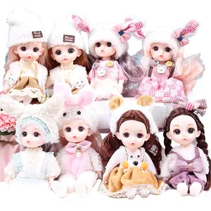 Factory wholesale hot selling toys 17cm girl doll princess girl toys cheap girl doll holiday gifts