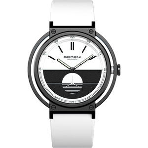 Nuovo Design ABORNI Brand YBN5000 orologio da uomo moda serie Sunrise sportivo Versatile cinturino in Silicone rotondo grande quadrante orologio al quarzo - Product Image 5