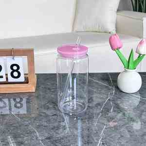 Vaso Catumbler de Plástico de Una Sola Capa de 16oz con Tapón Inferior, Resistente y Antirrotura, con Pajita, Venta al por Mayor Personalizada - Product Image 4