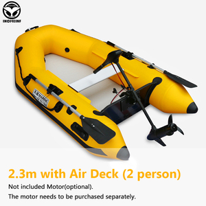 Bateaux gonflables pour 2 personnes, kayak d'<span class=keywords><strong>assaut</strong></span> en PVC <span class=keywords><strong>de</strong></span> 0,9 mm avec pont pneumatique laminé pour les sports nautiques en plein <span class=keywords><strong>air</strong></span>, la pêche, le canoë, le canotage - Product Image 3
