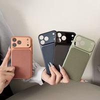 Étui intelligent pour téléphone portable en PC à 4 côtés anti-rayures pour iPhone 17 Air 16 15 14 13 Pro Max Plus, avec objectif transformable d'origine