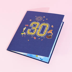 Venta al por mayor creativo 3D Pop-up hecho a mano papel escultura tarjetas <span class=keywords><strong>de</strong></span> regalo <span class=keywords><strong>para</strong></span> <span class=keywords><strong>cumpleaños</strong></span> boda aniversario o graduación saludo - Product Image 4
