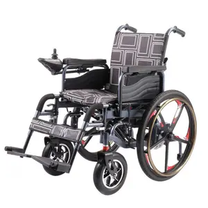 BC-ES660 24inch Health Care Wheel Chair Elderly Adult Steel Folding Handicapped Motorized Wheel Chair Electric Wheelchair