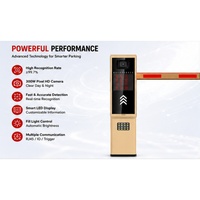 Barrera de Acceso Todo en Uno YUANHONG Serie Yuan, Cámara ANPR de 3MP, Motor sin Escobillas de 24V, 4 Líneas LED, Pago por Código QR, Resistente a la Intemperie IP