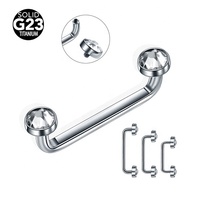 Piercing de surface en titane massif G23, bijoux de piercing corporel, barbell pour piercing vaginal, bijoux de piercing génital VCH