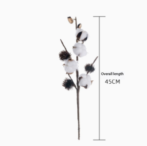 Vente en gros de 4 <span class=keywords><strong>tiges</strong></span> de <span class=keywords><strong>coton</strong></span> naturel séché, branches de <span class=keywords><strong>coton</strong></span> véritables pour allée de mariage, décoration rustique de maison et de vase DIY - Product Image 4