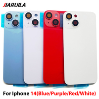 Coque arrière en verre avec aimant et objectif d'appareil photo pour iPhone 14 15 16 17 Pro Max – Pièces de rechange complètes pour réparation du boîtier arrière (vente en gros)