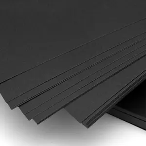 Fu Lam Customized 100~450gsm Coated Double Sided Black Cardboard/ Cardstock Paper