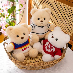 Oso de Peluche con Logotipo Personalizado al por Mayor con Suéter de Diferentes Colores <span class=keywords><strong>Linda</strong></span> Bear con Sombrero de Peluche Juguete de Peluche Regalo para Niños - Product Image 2