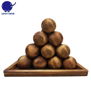 Bán Chạy Trò Chơi Trêu Ghẹo Não Cổ Điển Hình Kim Tự Tháp Bóng Xếp Hình 3D Bằng Gỗ Bán Sỉ - Product Image 3