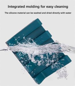 Silicone Soap Storage Box Creative Draining Mat with Non-slip Feature OEM ODM Soap Holder Washable <b>Bath</b> Toilet Supply - Product Image 3