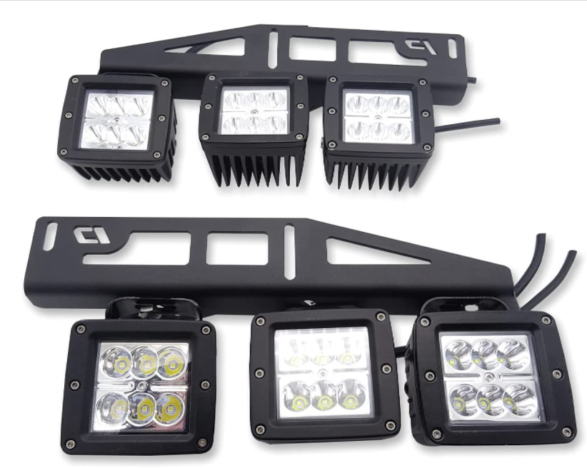 Lower Bumper Ford Raptor LED Fog Light Kit 120W 36V Black