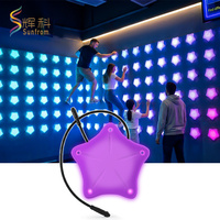Juego Interactivo Inteligente con Luces LED, Muro de Escalada Metálico, Desafío para 5-10 Jugadores, Parque Infantil Interior, Centro Comercial, Parque Deportivo, Comercial