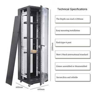 Hệ thống làm mát khung 600x600 800x800 800x1000 Kích thước tủ mạng 19u 27U 28u 30U 42U 44u 45u 48u 600*600 giá máy chủ - Product Image 2