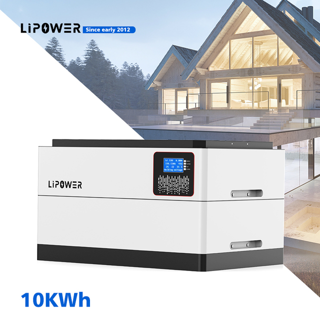 Lipower Home Energy Storage Systems 51.2v 48V 200AH 10KWh LiFePO4 Stackable Energy Storage Battery