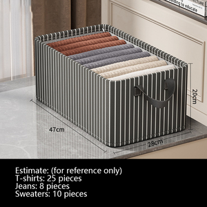 <span class=keywords><strong>Cesta</strong></span> <span class=keywords><strong>de</strong></span> Almacenamiento Multifuncional Plegable <span class=keywords><strong>de</strong></span> Tela No Tejida para <span class=keywords><strong>Ropa</strong></span>, Organizador para Armario y Cajón <span class=keywords><strong>de</strong></span> Baño con Separador <span class=keywords><strong>de</strong></span> Pantalones - Product Image 4